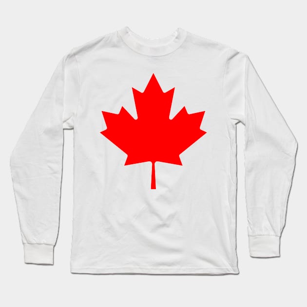 Canadian flag sheet Long Sleeve T-Shirt by ghjura